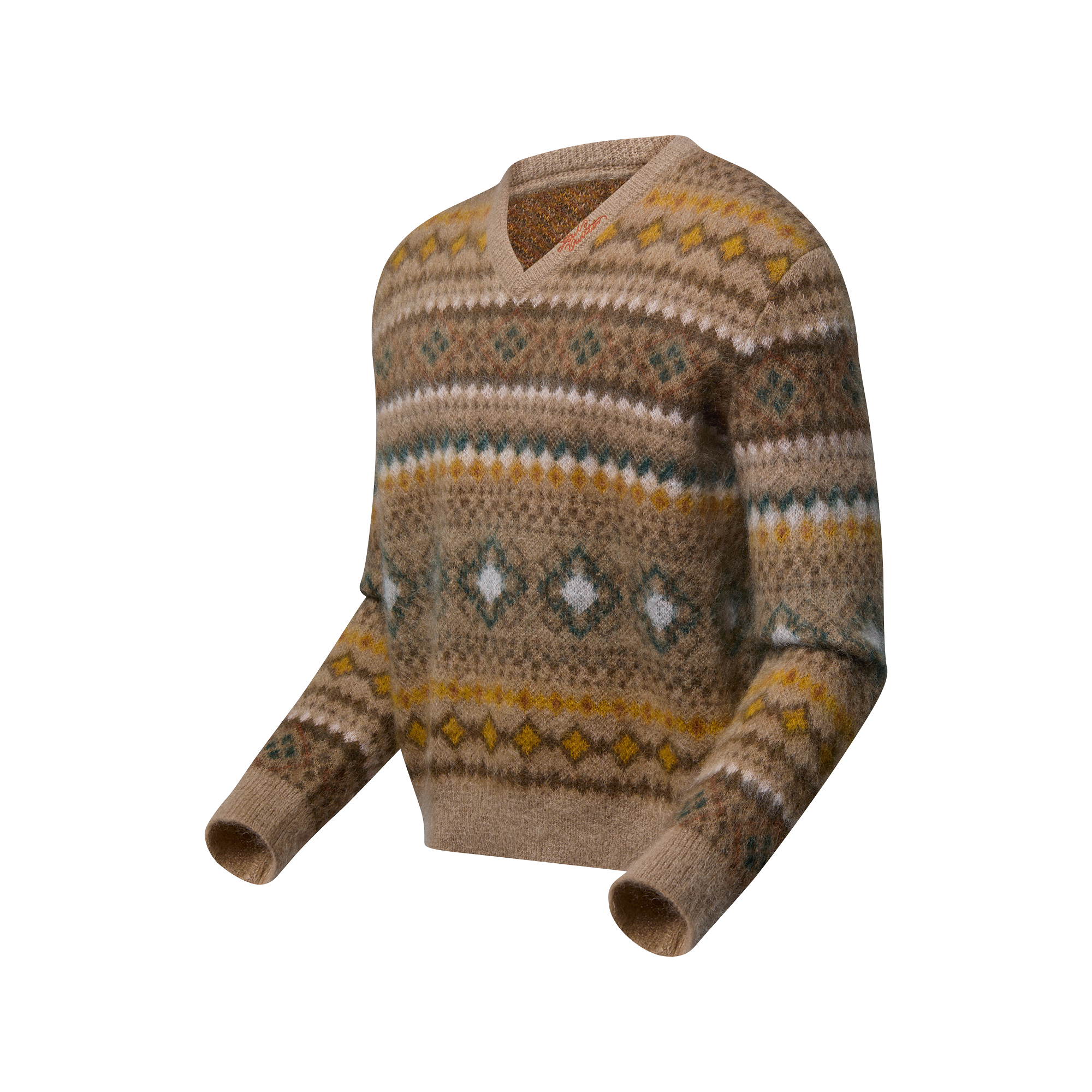 Mohair Blend Fair Isle Pullover - Ready-to-Wear | LOUIS VUITTON